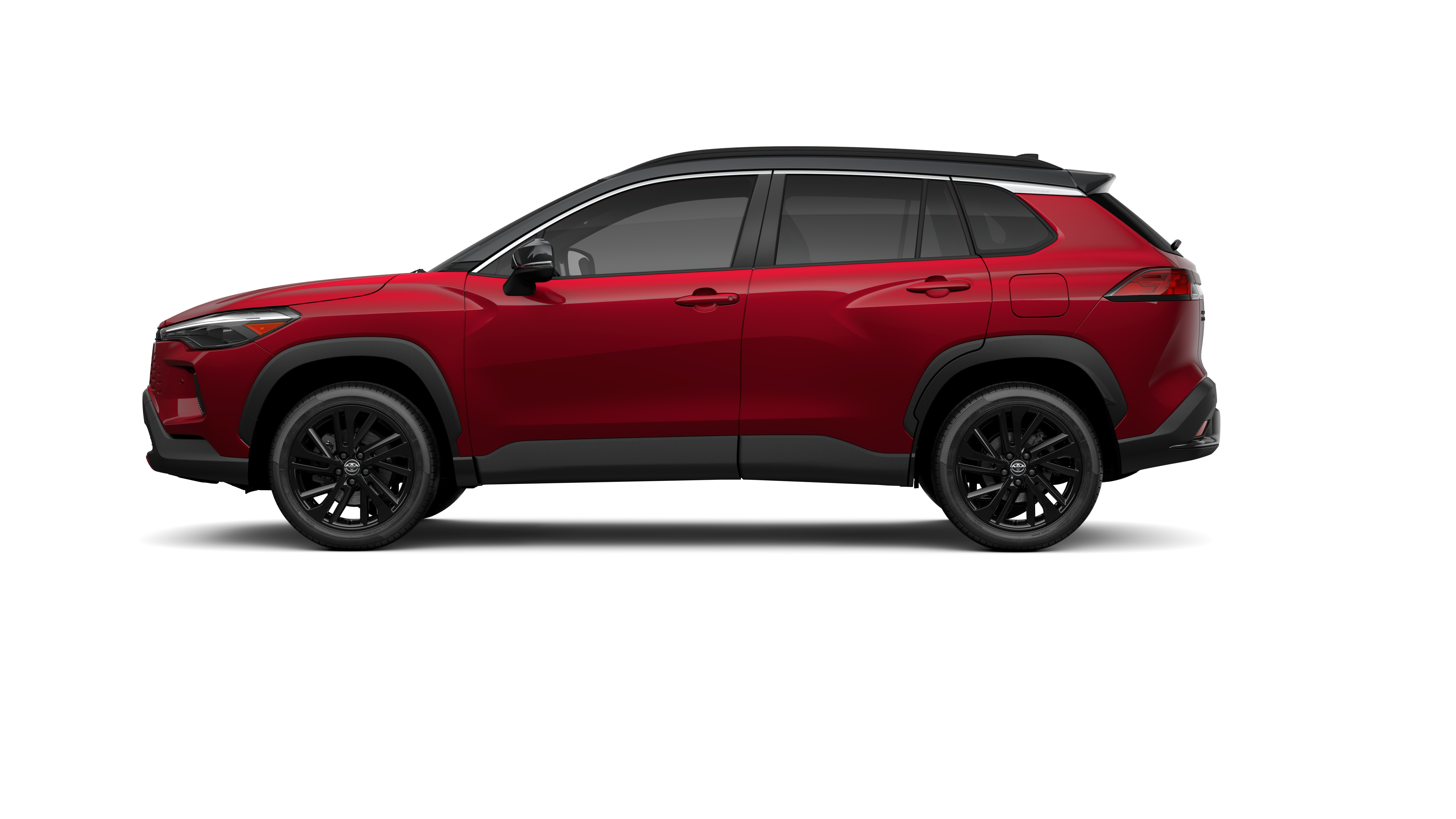 New 2026 Soul Red Crystal  with Jet Black roof Toyota Hybrid XSE image 3